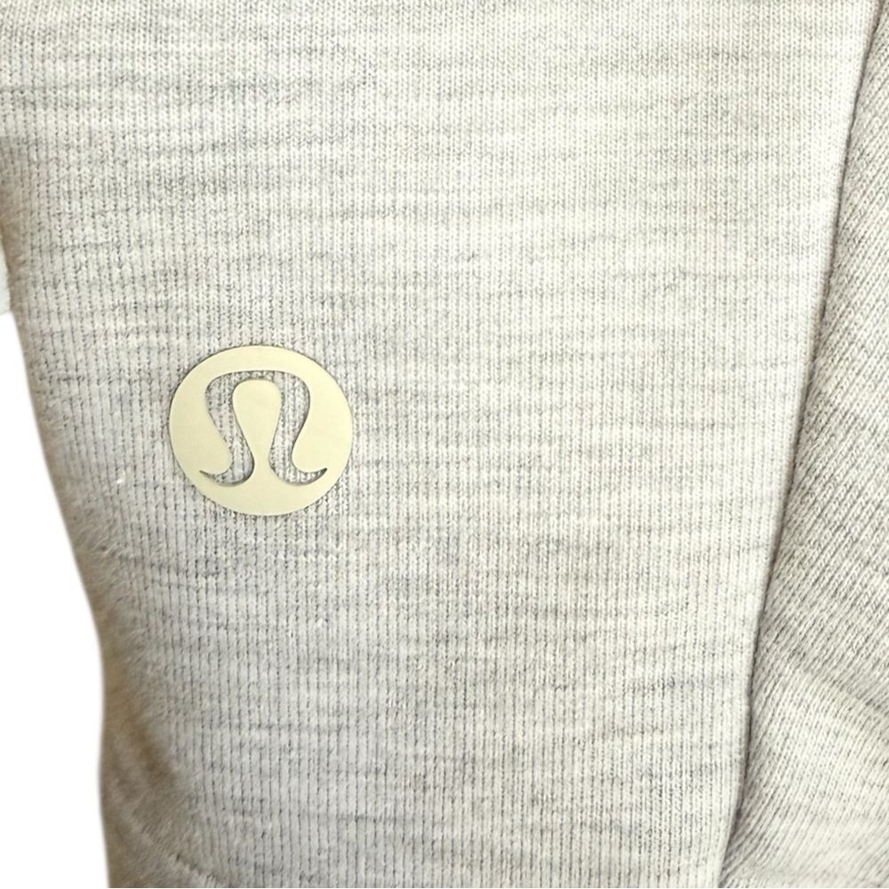 Lululemon Sweatshirt Women Gray Size S Long Sleeve Side Zip Pocket - Picture 5 of 8
